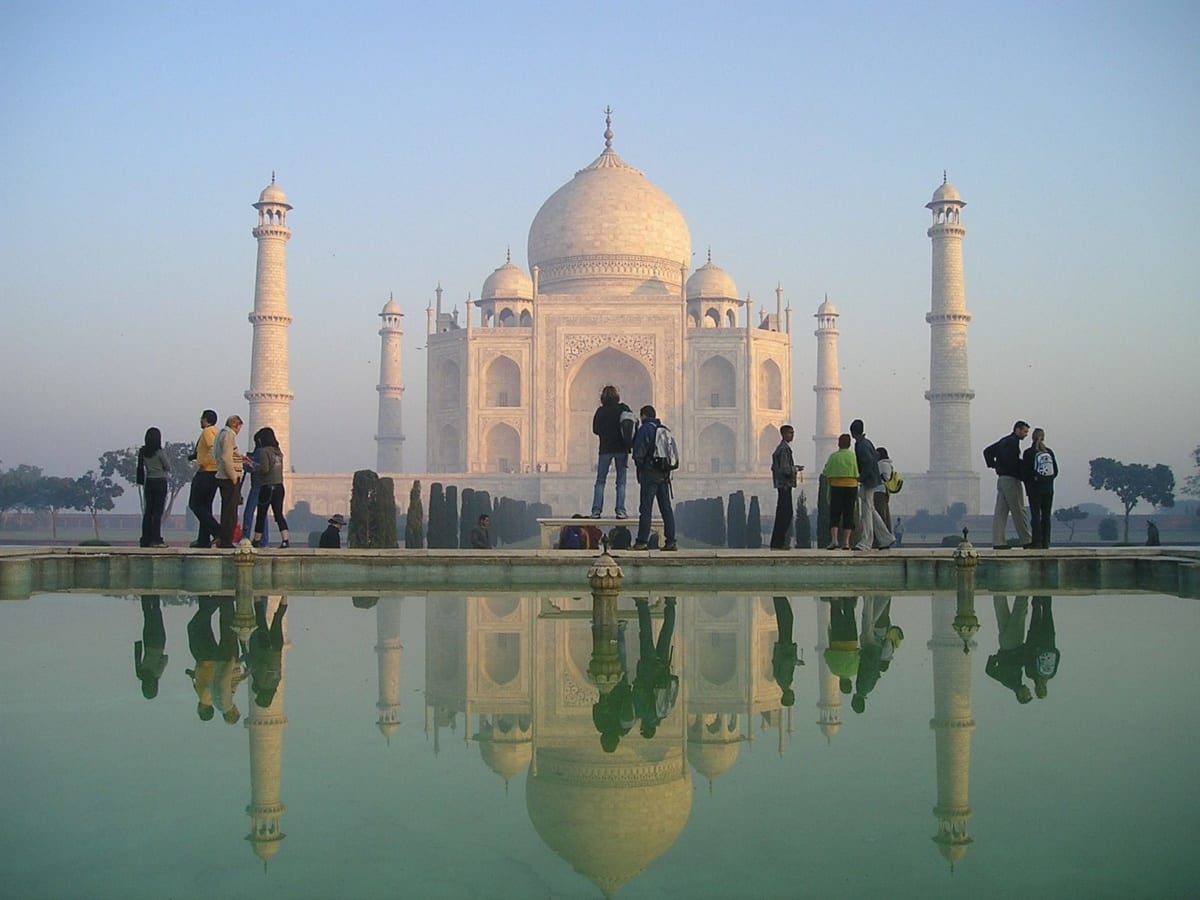 Taj Mahal kevés turista